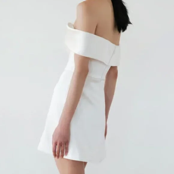 Jenny Yoo Macy Mini Dress Ivory 4 NWT - Picture 2 of 5